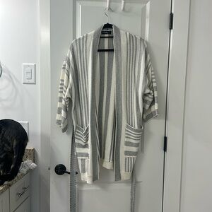 striped cardigan
